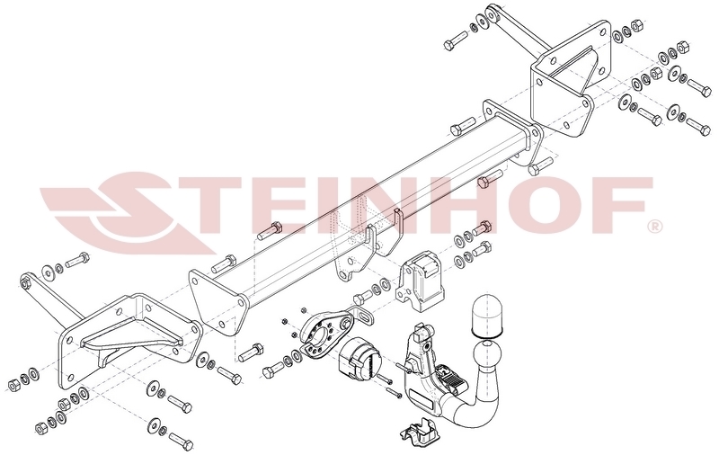 Vertikalna vlečna kljuka Volkswagen T7 Multivan - (STM, STN) - od 08/2021